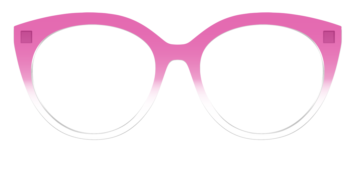The Magenta Gradient Crystal - Front Top Image - Pair Eyewear