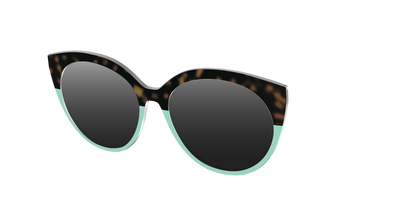 The Polarized Matcha Split Sun Top - Angle Top Thumbnail - Pair Eyewear