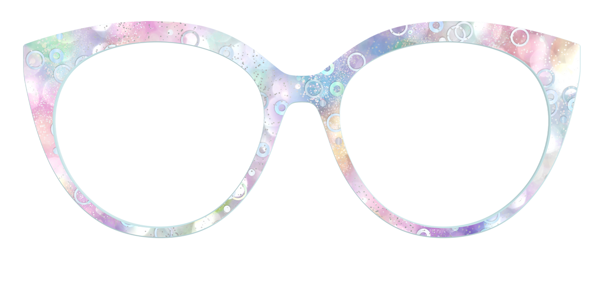 The Mermaid Bokeh with Bubble Glitter - Front Top Image - Pair Eyewear