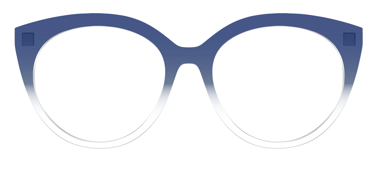 The Navy Gradient Crystal - Front Top Image - Pair Eyewear
