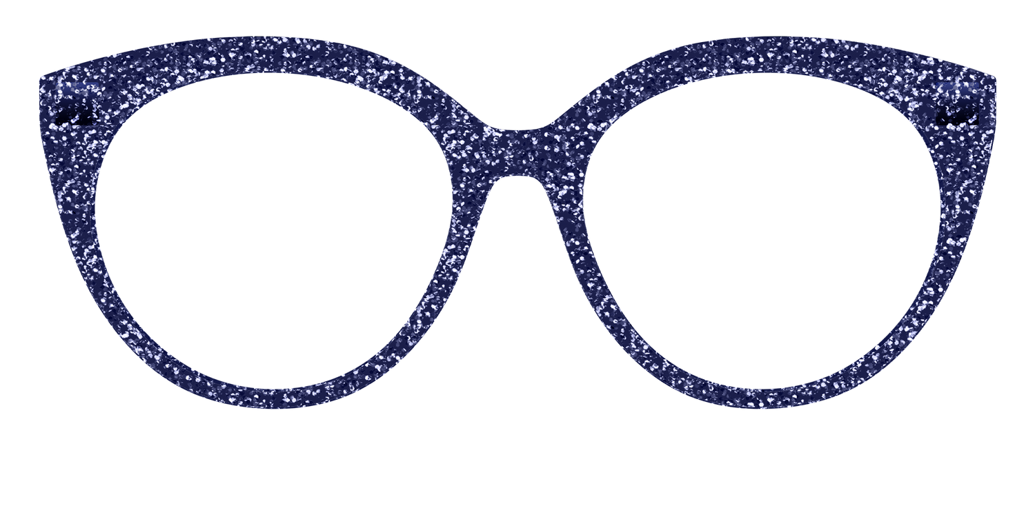 The Navy Sparkle - Front Top Image - Pair Eyewear