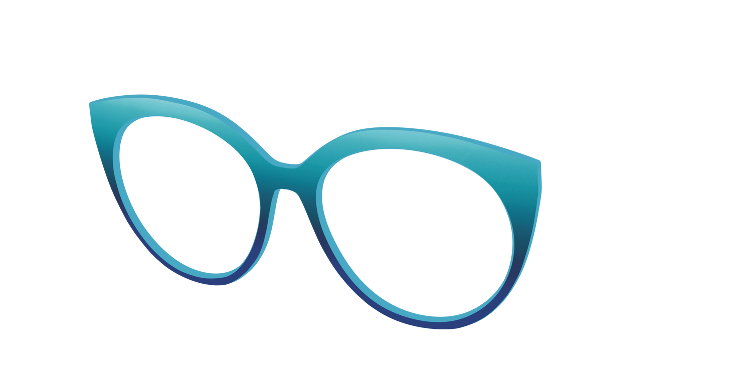 The Ocean Blue - Angle Top Image - Pair Eyewear