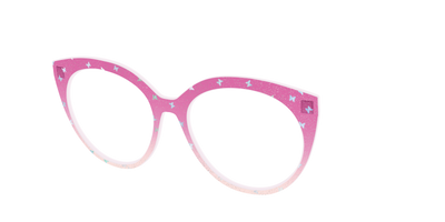 The Pink Butterfly Sparkle Crystal - Angle Top Thumbnail - Pair Eyewear
