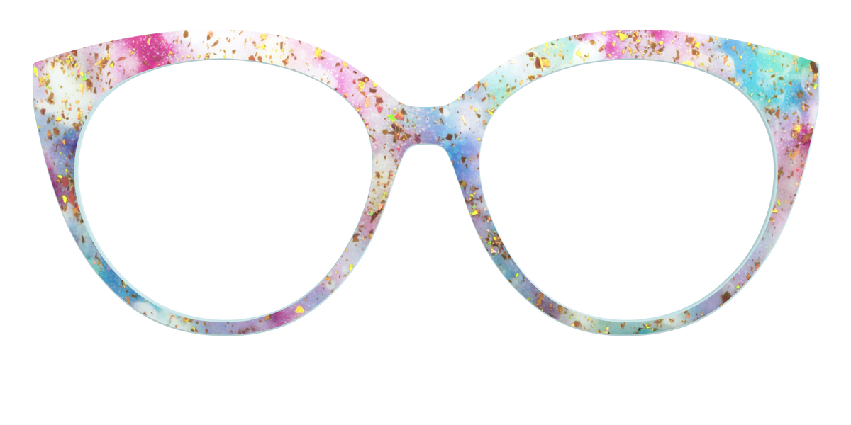 The Pixie Bokeh with Gold Flakes - Front Top Image - Pair Eyewear