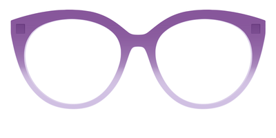 The Plum to Lilac Gradient Crystal - Front Top Thumbnail - Pair Eyewear