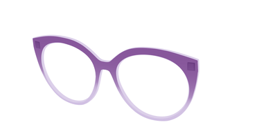 The Plum to Lilac Gradient Crystal - Angle Top Thumbnail - Pair Eyewear