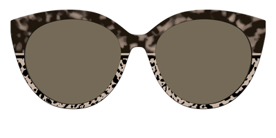 The Polarized Ink Blot Tortoise Split Sun Top - Front Top Thumbnail - Pair Eyewear