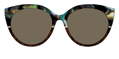 The Polarized Mirage Split with Gold Foil Sun Top - Front Top Thumbnail - Pair Eyewear