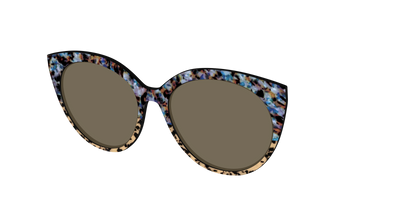 The Polarized Oasis Tortoise Split Sun Top - Angle Top Thumbnail - Pair Eyewear