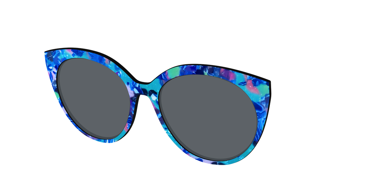 The Polarized Tropic Pearl Sun Top - Angle Top Image - Pair Eyewear