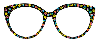 The Rainbow Paw Print - Front Top Thumbnail - Pair Eyewear