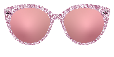 The Polarized Rose Gold Sparkle Sun Top - Front Top Thumbnail - Pair Eyewear