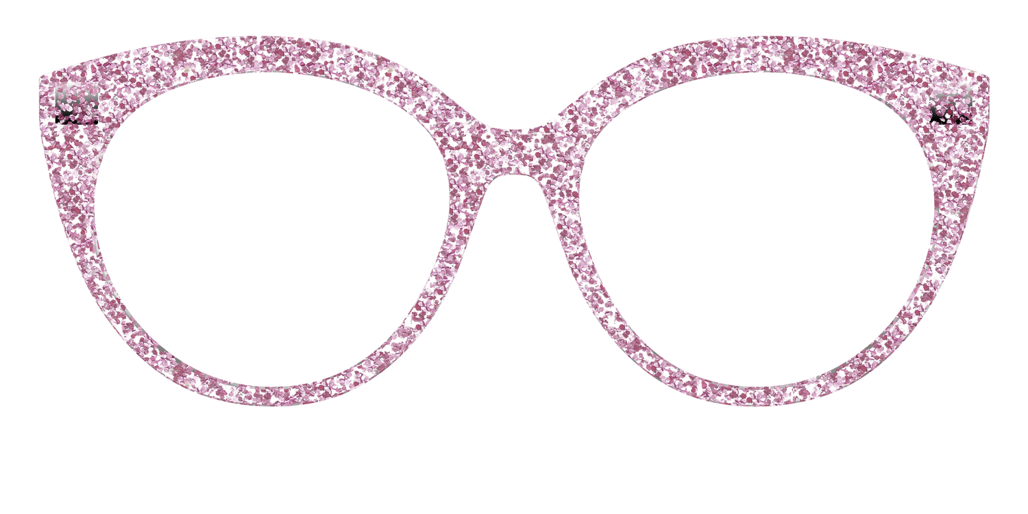 The Rose Gold Sparkle - Front Top Image - Pair Eyewear
