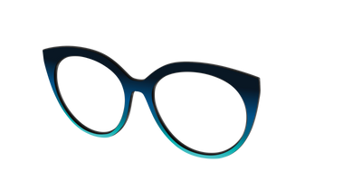 The Royal Blue to Seafoam Gradient - Angle Top Thumbnail - Pair Eyewear