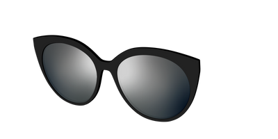 The Polarized Silver Reflective Sun Top - Angle Top Thumbnail - Pair Eyewear