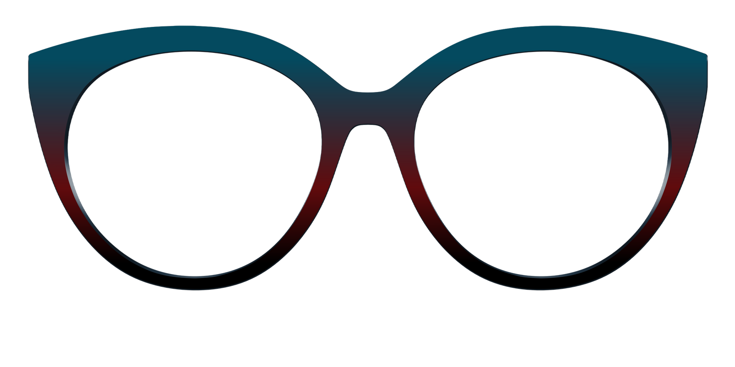 The Teal to Espresso Gradient - Front Top Image - Pair Eyewear