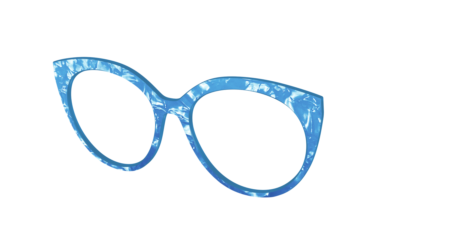 The Topaz Pearl Marble - Angle Top Image - Pair Eyewear
