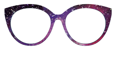 The Twilight Sky with Holographic Glitter - Front Top Thumbnail - Pair Eyewear