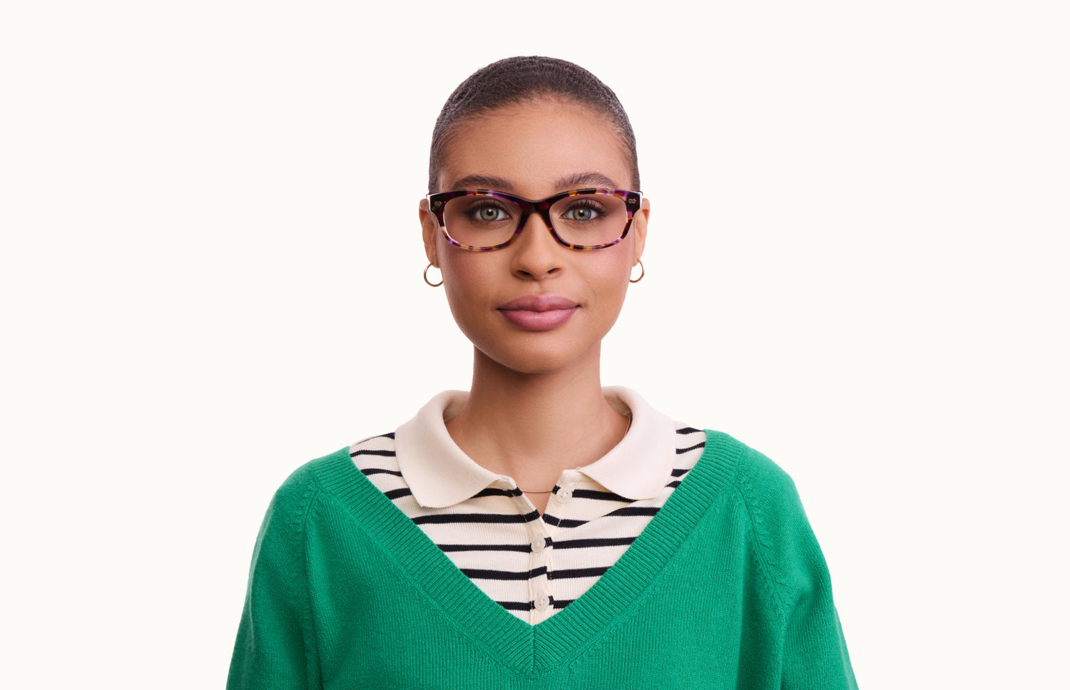 The Addison - Mixed Material - Lensless - LifeStyle 1 - Pair Eyewear