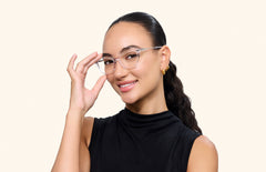 The Wanda - Mixed Material - Lensless - LifeStyle Thumbnail 1 - Pair Eyewear