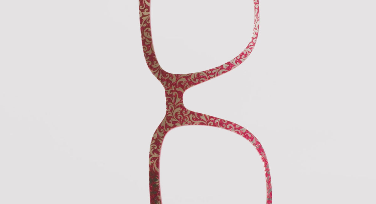 The Crimson Flair Shimmer with Gold Foil - LifeStyle Thumbnail Video1 - Pair Eyewear