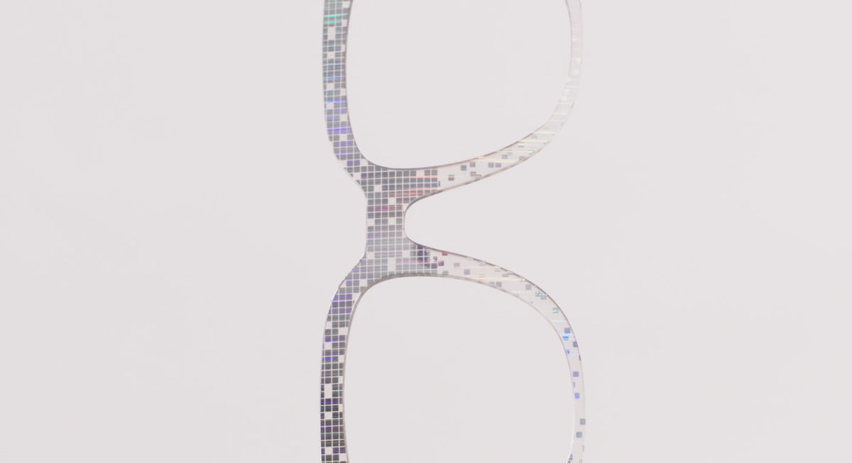 The Iridescent Disco Crystal with Silver Foil - LifeStyle Thumbnail Video1 - Pair Eyewear