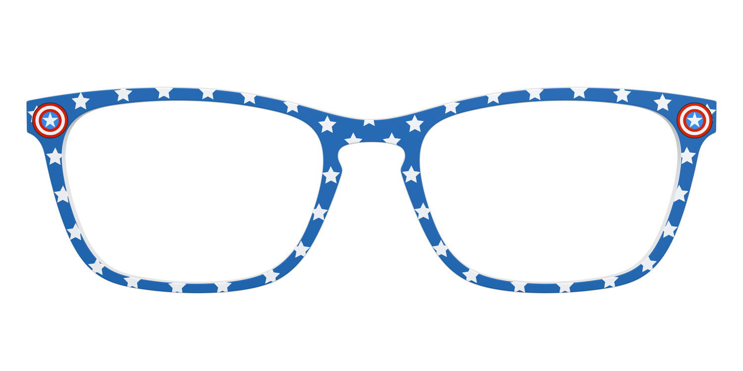 The Captain America Stars - Front Top Image - Pair Eyewear