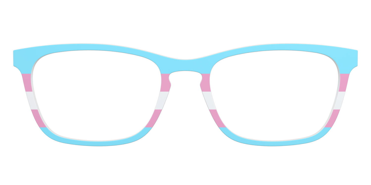 The Transgender Flag - Front Top Image - Pair Eyewear