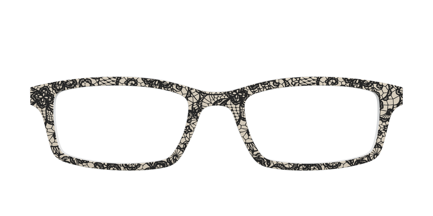 The Black Classic Lace - Front Top Image - Pair Eyewear