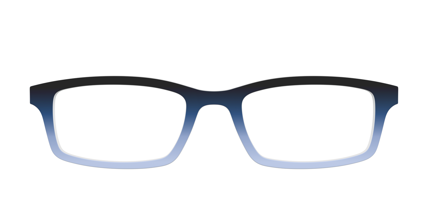 The Black to Tin Gradient - Front Top Image - Pair Eyewear