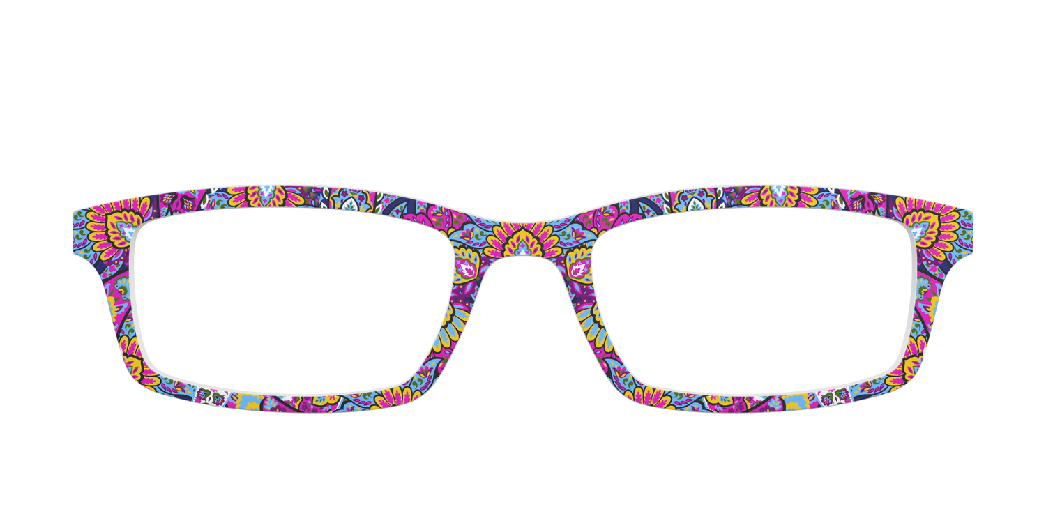 The Fuchsia Paisley - Front Top Image - Pair Eyewear