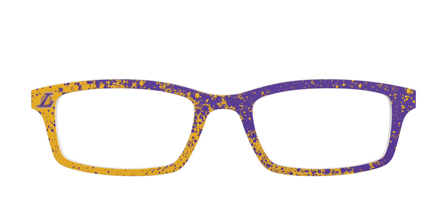 Lakers Splatter - Front Top Image - Pair Eyewear