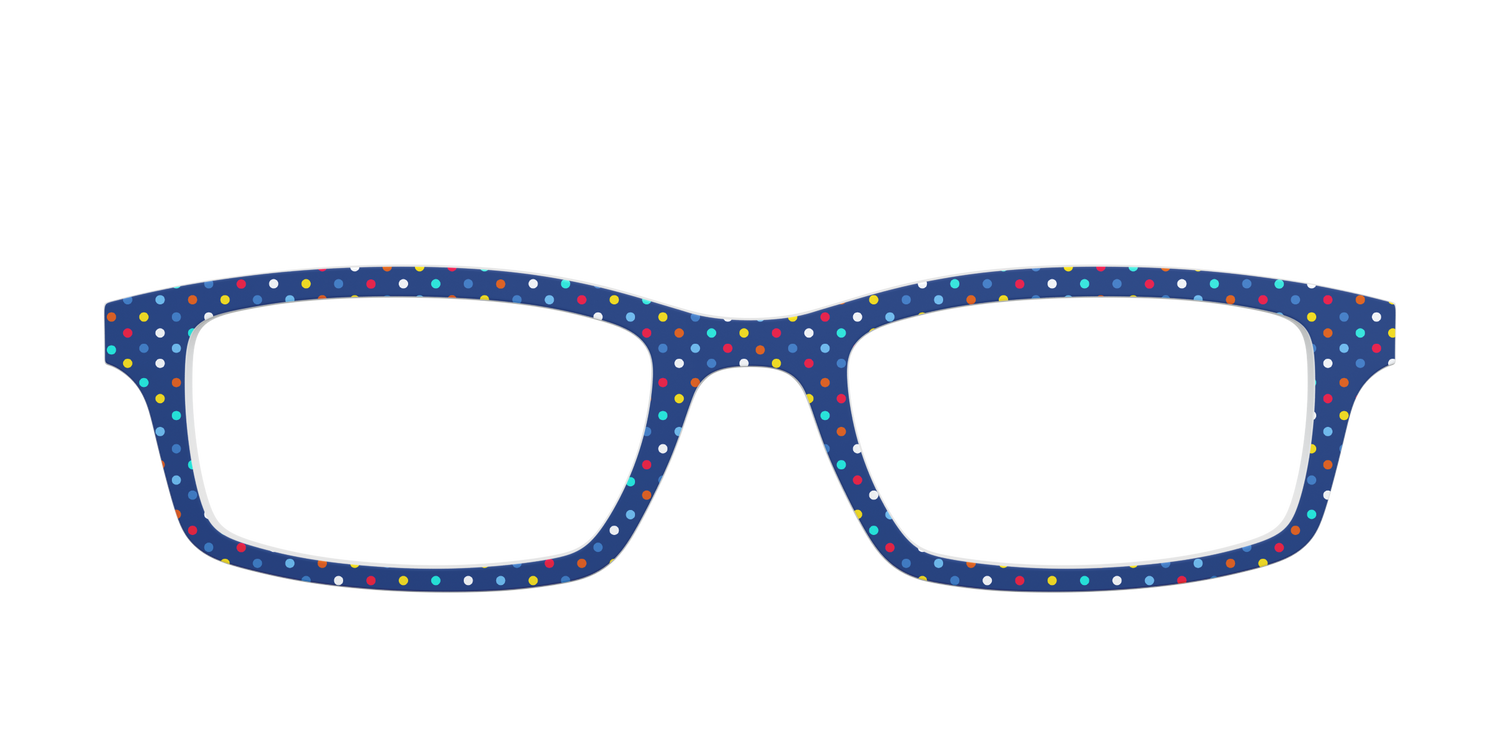 The Navy Party Dots - Front Top Image - Pair Eyewear