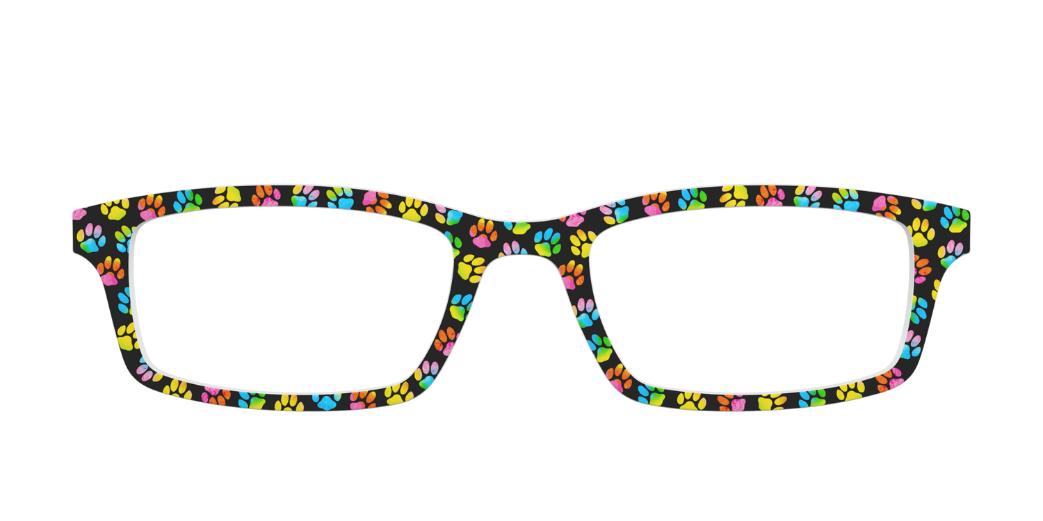 The Rainbow Paw Print - Front Top Image - Pair Eyewear