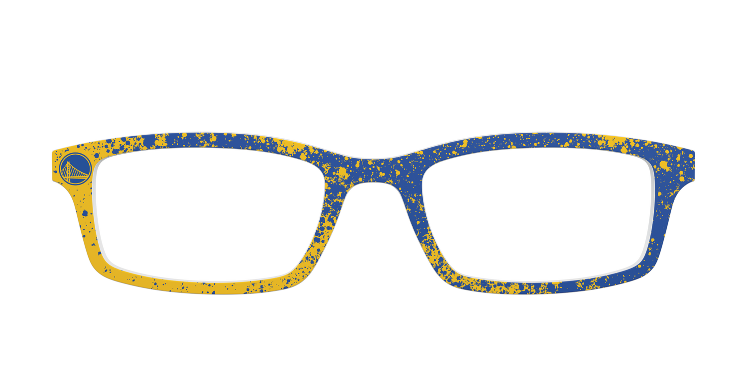 Warriors Splatter - Front Top Image - Pair Eyewear
