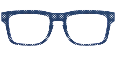 The Navy Pin Dot - Front Top Thumbnail - Pair Eyewear