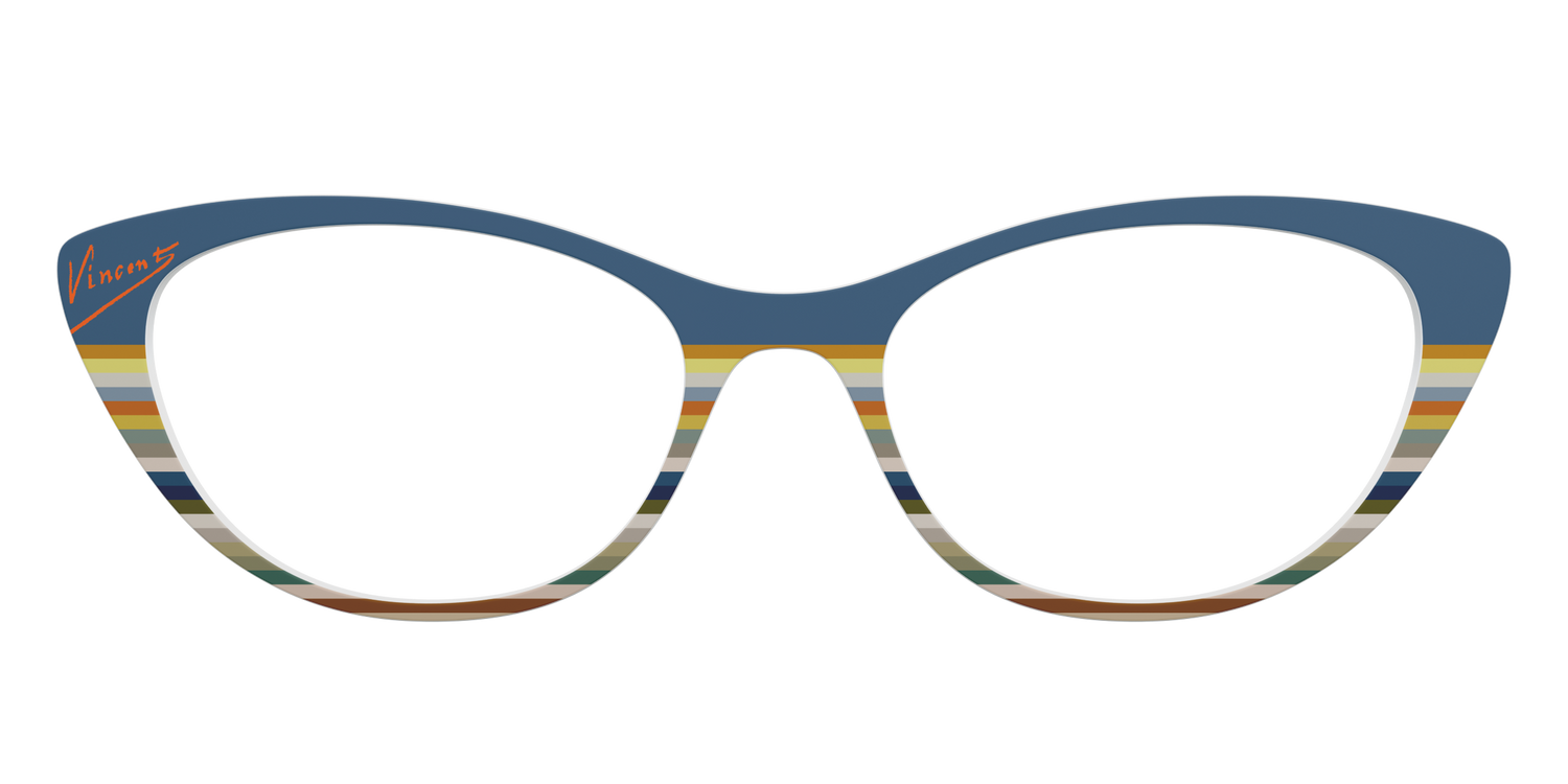 The Vincent Stripes - Front Top Image - Pair Eyewear