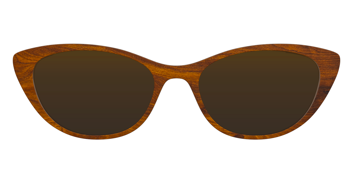 The Polarized Woodgrain Sun Top - Front Top Image - Pair Eyewear
