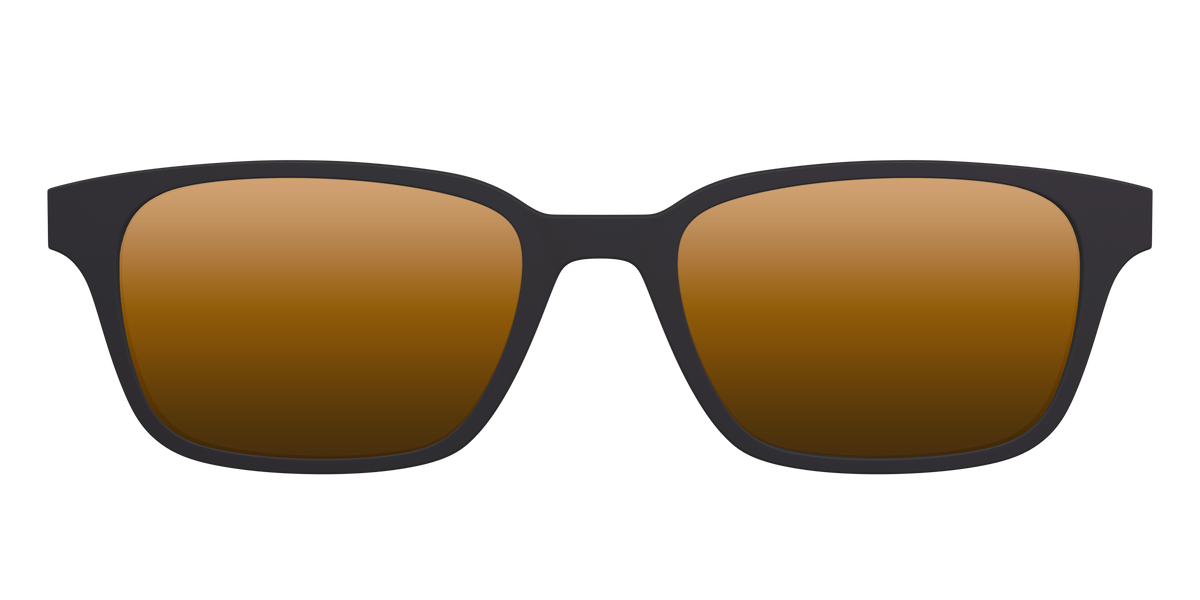 The Polarized Gold Reflective Sun Top - Front Top Image - Pair Eyewear