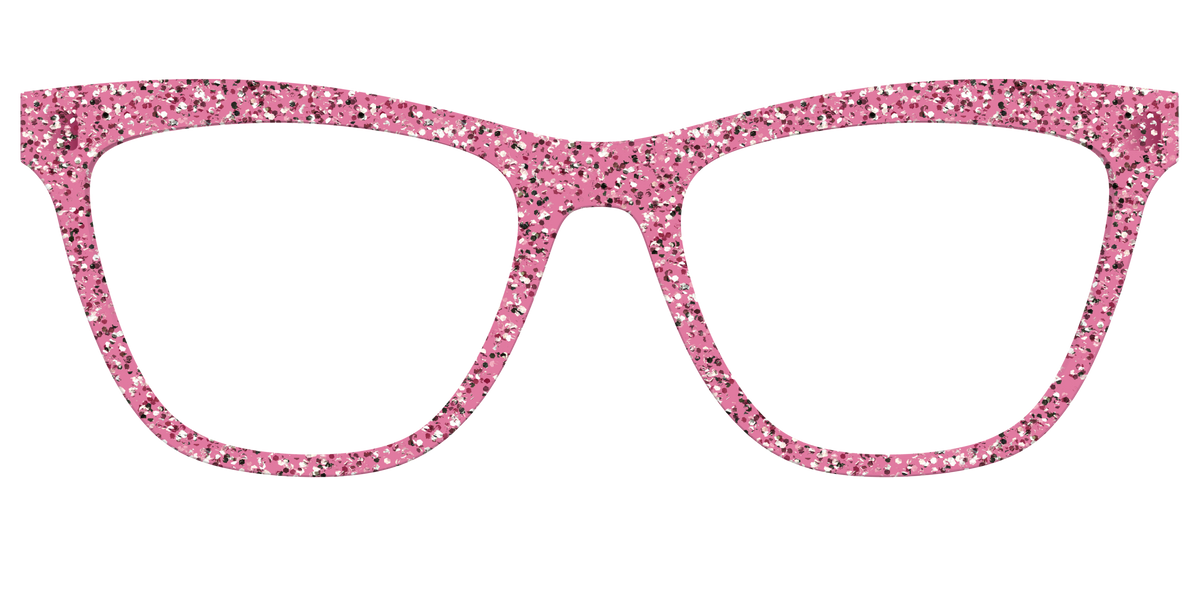 The Hot Pink Sparkle - Front Top Image - Pair Eyewear
