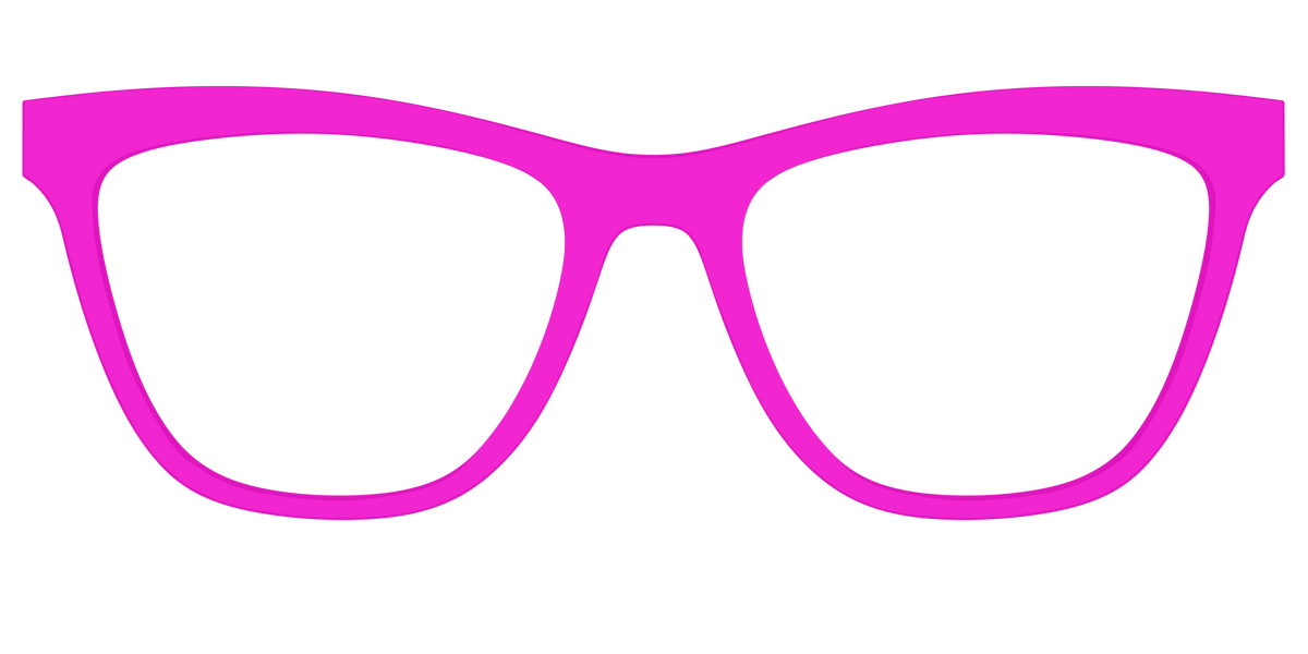 The Hot Pink - Front Top Image - Pair Eyewear