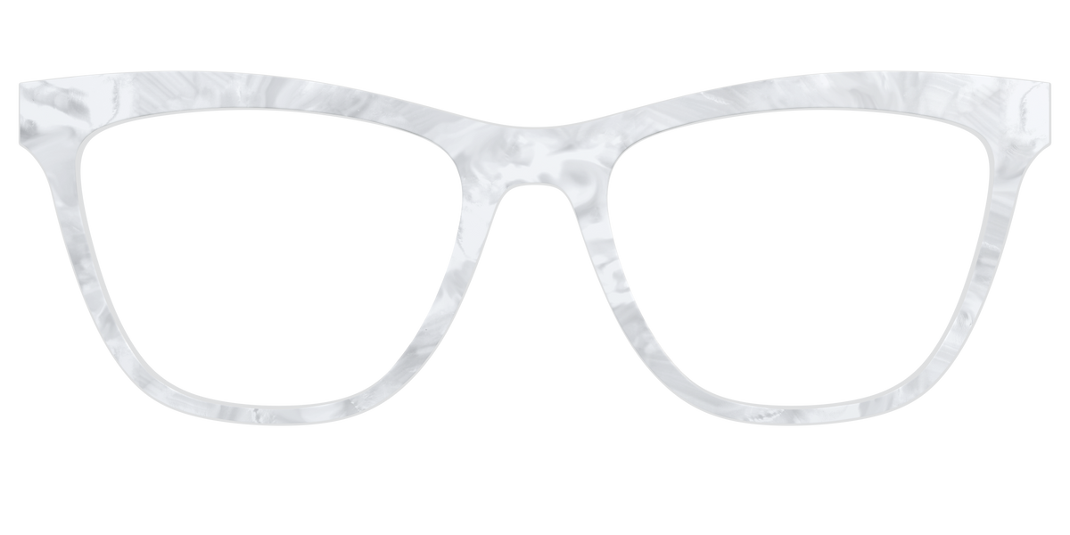 The White Pearlescent - Front Top Image - Pair Eyewear