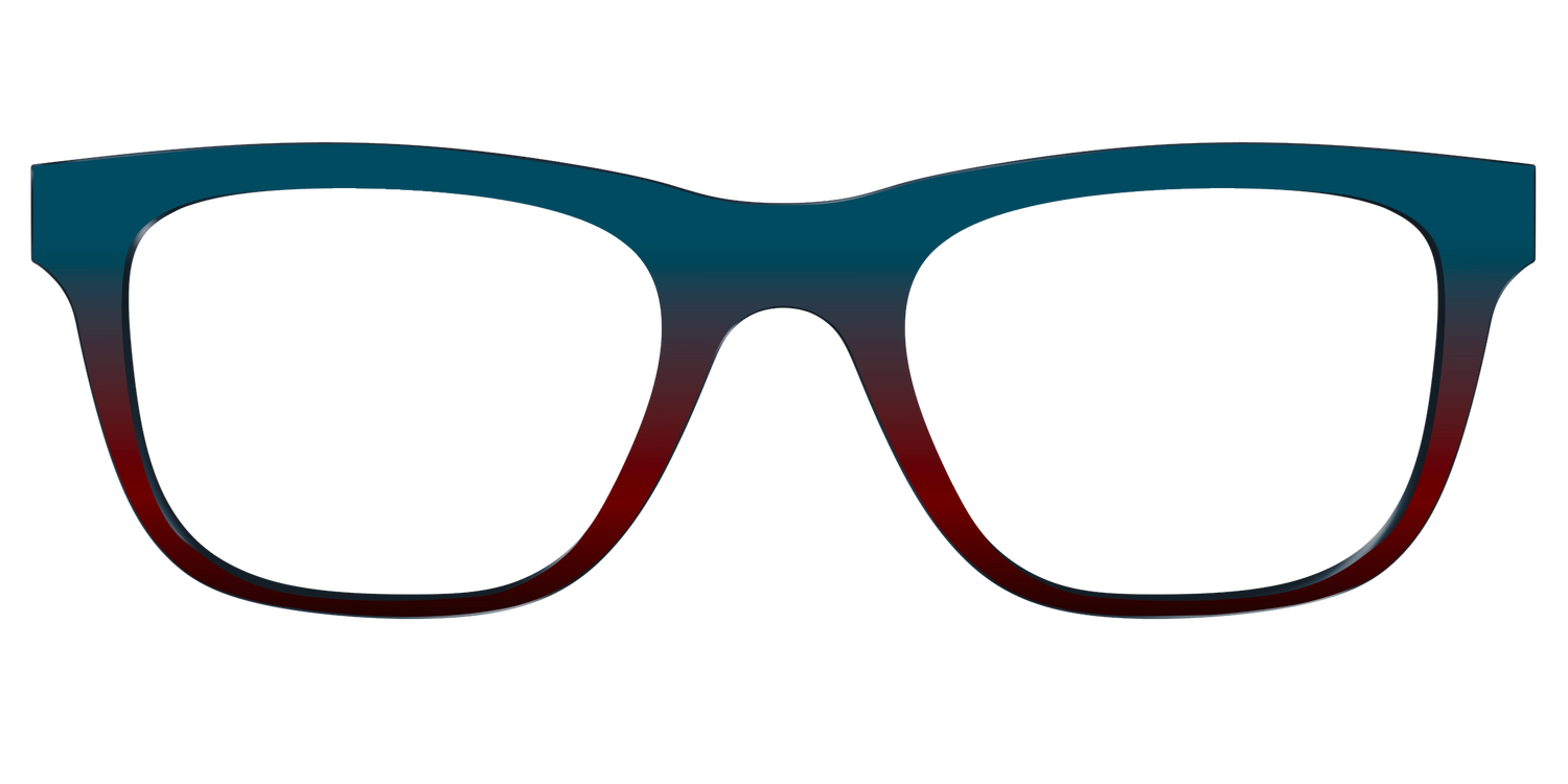 The Teal to Espresso Gradient - Front Top Image - Pair Eyewear