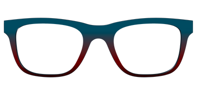 The Teal to Espresso Gradient - Front Top Thumbnail - Pair Eyewear
