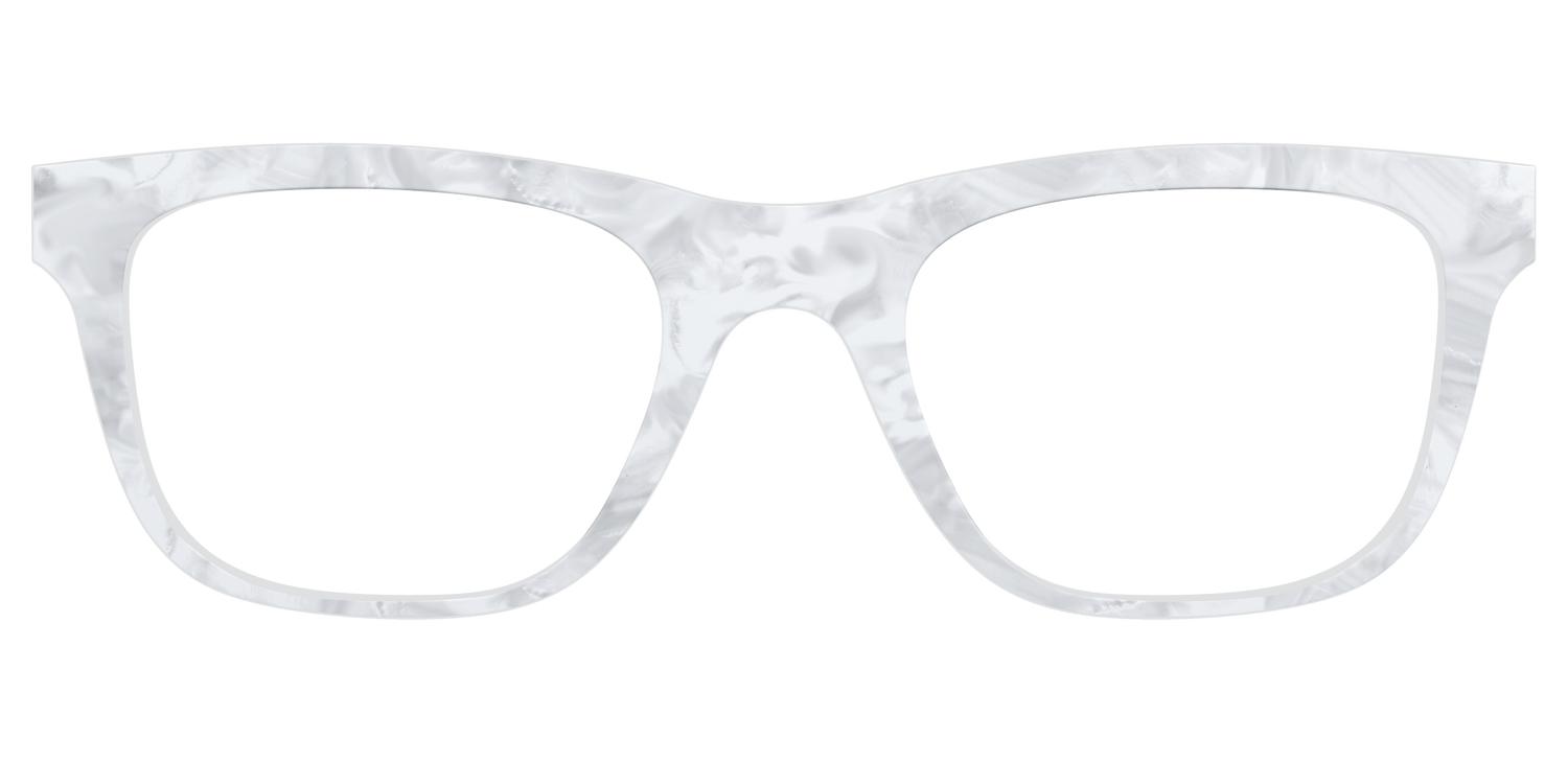 The White Pearlescent - Front Top Image - Pair Eyewear