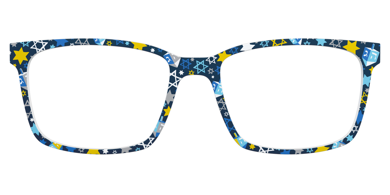 The Navy Hanukkah Stars - Lifestyle Kirby Top Image - Pair Eyewear