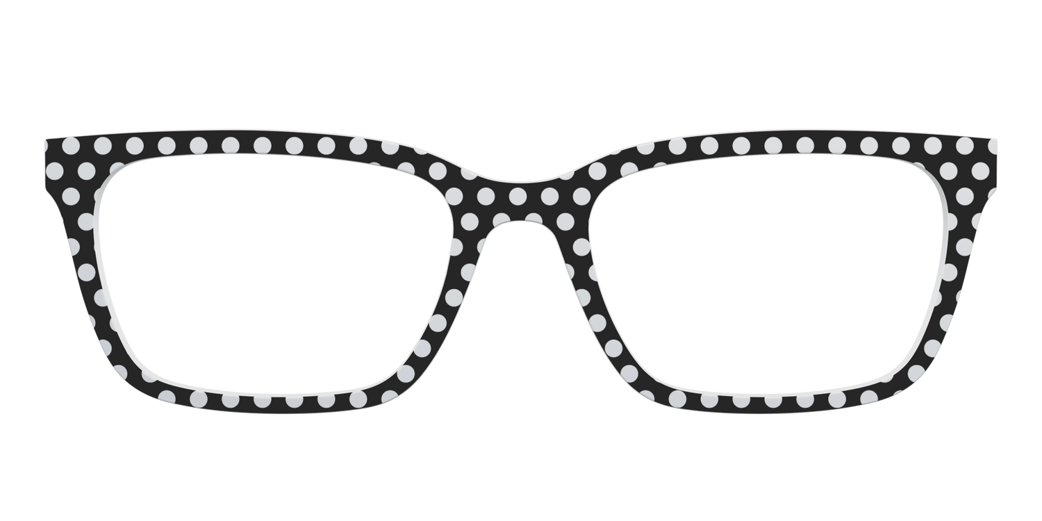 The Black Polka Dots - Front Top Image - Pair Eyewear