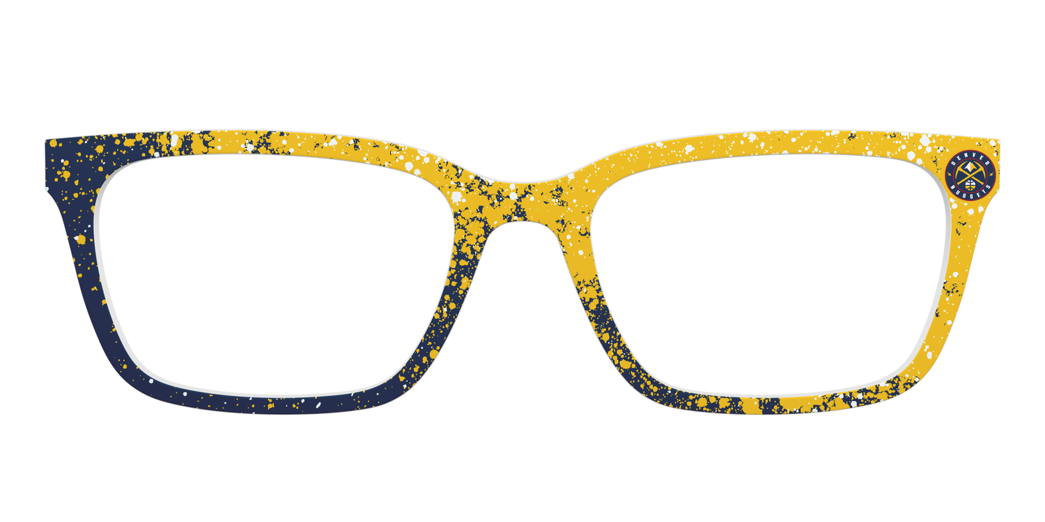 Nuggets Splatter - Front Top Image - Pair Eyewear