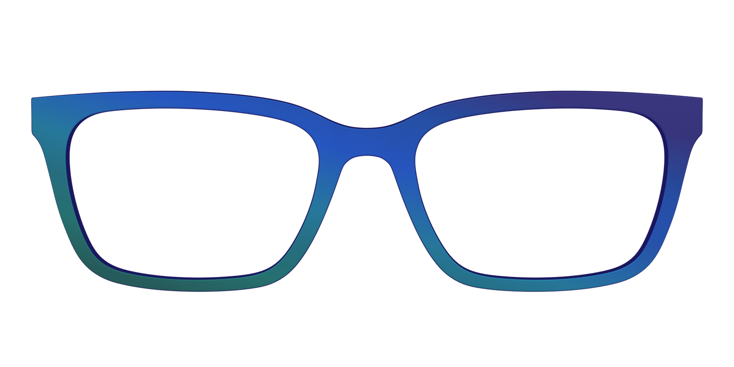 The Peacock Ombre - Front Top Image - Pair Eyewear