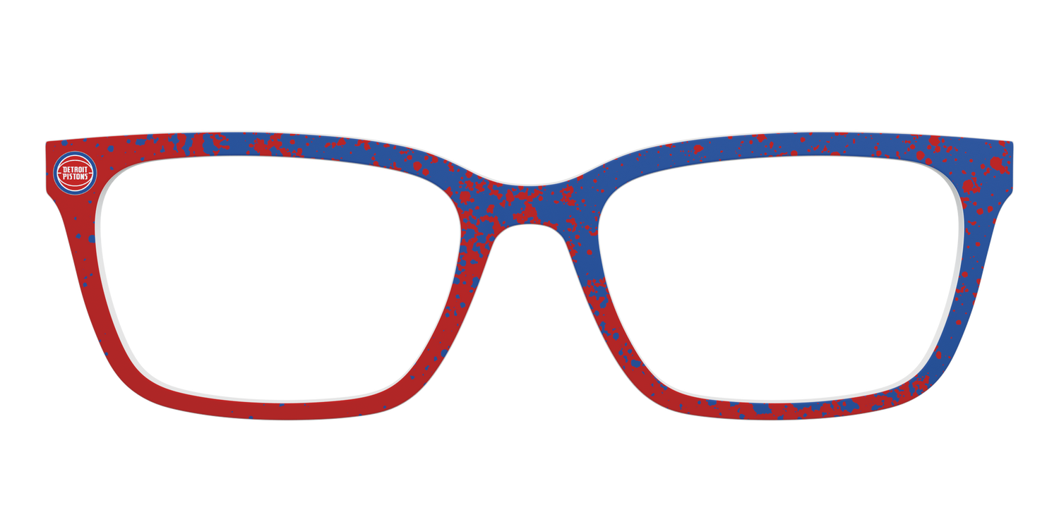 The Pistons Splatter - Front Top Image - Pair Eyewear
